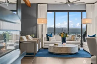 Designed for gathering. The open-concept layout flows effortlessly into the outdoor spaces via expansive Fleetwood sliding doors, blurring the line between inside and out.