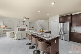 Bar seating & eat-in space too!