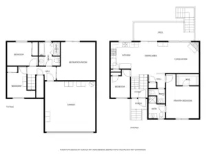 Side by side comparison of the 2 floors.