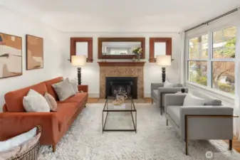 Light filled living room.