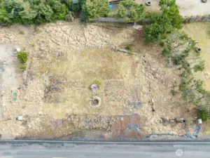 Aerial view straight above