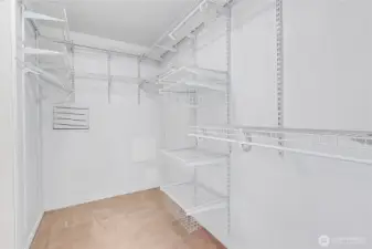 Primary walk-in closet