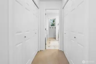 Two Closets in Primary Bedroom