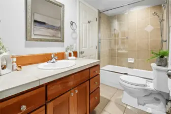 Full Bath on Upper Level