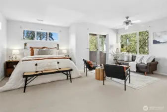 On the Upper Level with a Separate Entrance - Could be a Family Room with Kitchen or Rent it out!