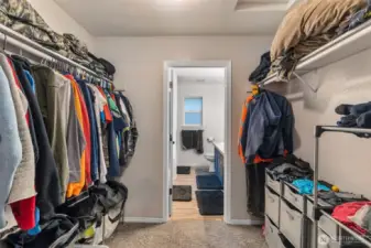 Primary walk-in closet
