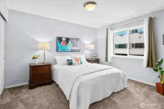 Spacious bedroom