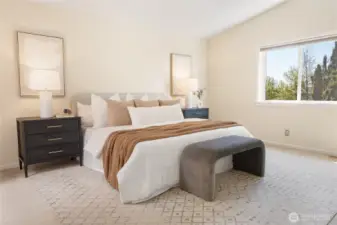 spacious primary suite