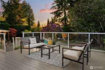 436 sq. ft. with fiberglass planks,   built with the highest quality materials for lasting durability, overlooking a resort-like backyard.