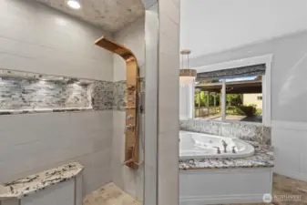 Large double shower