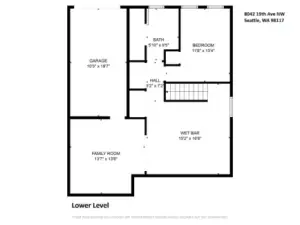 Lower Level Floor Plan - 8042 19th Ave NW, Seattle, WA 98117