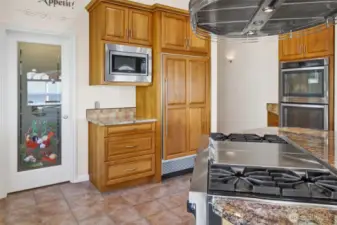 Note the walk-in pantry and high-end appliances