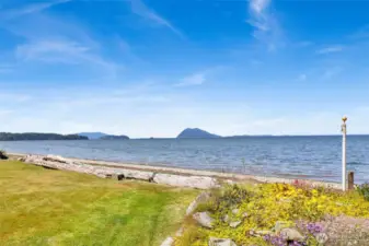 Views of Lummi from your private beach