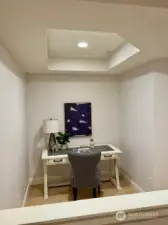 The den/office is located off of the entry.