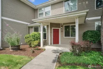 One level, lower level condo in a quiet setting.