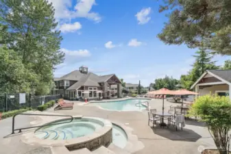 Hot tub for relaxing!