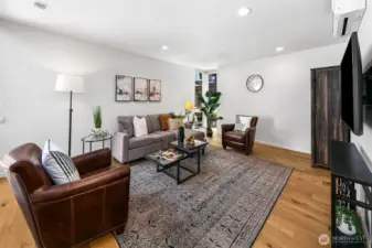 Flexible by design. This third bedroom doubles effortlessly as a media lounge, guest suite, or creative studio—complete with direct entry from the lower level for added privacy and independence.