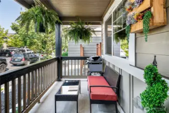 More of the sweet covered front porch for BBQing or just relaxing!