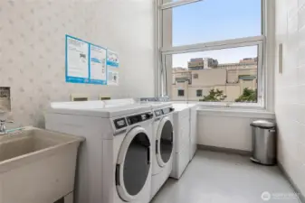 Convenient laundry on multiple floors.