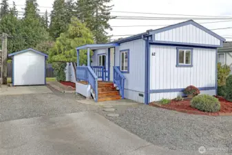 Freshly painted exterior