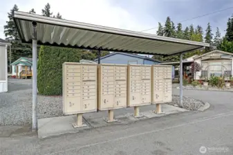 Locked mailboxes with easy access.