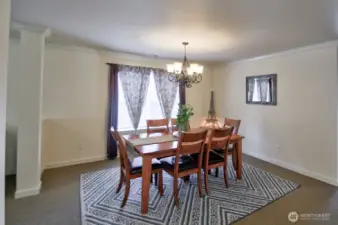 Formal Dining room with plenty of space for large gatherings