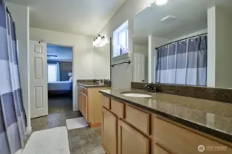 Primary Bath with double vanity sink