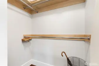 The walk-in closet in the primary bedroom  was also expanded.