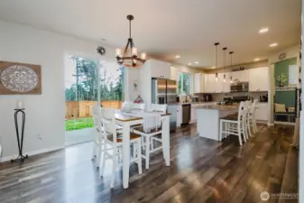 Bright open kitchen