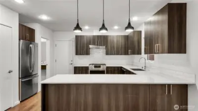 Kitchen with eating space