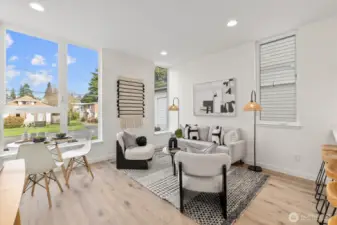 Level II Dinning and living room with views.