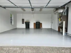 Garage - freshly painted floor!