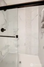 Luxury shower in primary bath