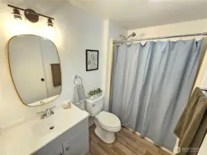 Bathroom #1, down stairs.