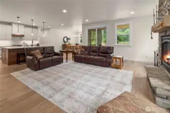 Large open concept living, dining, & kitchen areas.  Perfect for entertaining!