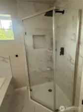 Primary Bedroom Corner Shower