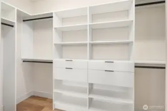Built-in closet system