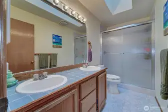 Second Upstairs Bath with new shower unit