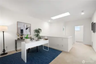 Flex space or work from home office at landing.