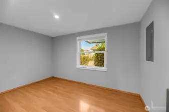 Second of three bedrooms