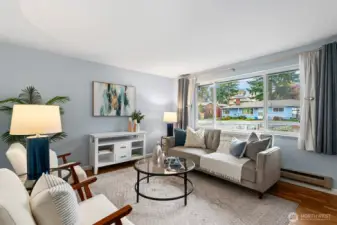 Behind that painting are brackets for your TV.