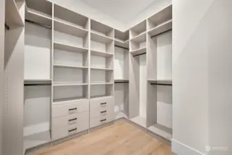 Primary closet.