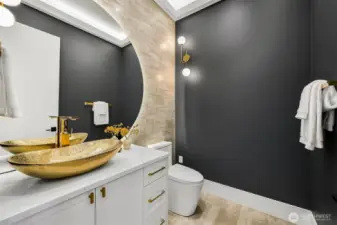 Powder bathroom.