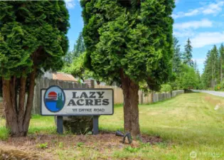 Entry to Lazy Acres MHP