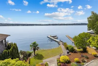 Set on approximately 62 feet of premium lakefront.