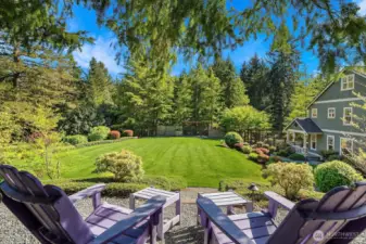 The perfect perch to take in the views of your own private park.