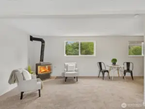 additional living space in "guest suite"