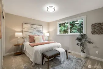 Primary bedroom with ensuite bathroom