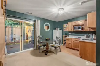 Fully finished lower level with separate entry and private patio