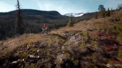 On site mountain biking